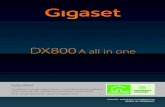 Gigaset DX800A all in one...Gigaset DX800A all-in-one / IM-OST RO / A31008-N3100-R601-3-TE19 / Cover_front.fm / Felicitãri! Cumpărând un produs Gigaset, aţi ales o marcă decisă