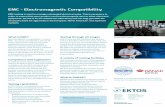 EMC - Electromagnetic Compatibility - EKTOSektos.dk/wp/wp-content/uploads/2017/06/EMC-Testing.pdf · EMC - Electromagnetic Compatibility EMC testing is used to manage unintended electrical