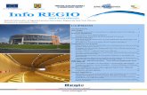 Info REGIO - Sud-Vest · limita de depunere a fost 31 martie 2009, ora 16.00. - buget alocat: 191,01 milioane euro Poli de crestere (buget: 95,5 milioane euro) - Municipiul Craiova