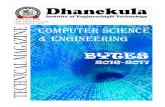 DHANEKULA INSTITUTE OF ENGINEERING AND ... · Web viewThe Computer Science & Engineering (CSE) department is established in 2009, offers Undergraduate program (B. Tech.) in Computer