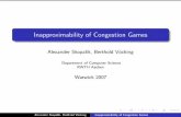 Alexander Skopalik, Berthold V ockingagt2007/SLIDES/BV.pdf · The transition graph De nition The transition graph of a congestion game contains a node for every state S and a directed