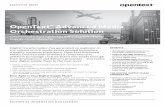 OpenText Advanced Media Orchestration Executive Brief · Orchestration, your creative process applications are tailored to reflect your business and even individual departments. You