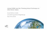 Using GOMS and the Thinking Aloud Technique to GOMS and the Thinking Aloud Technique to.pdf · Using GOMS and the Thinking Aloud Technique to infer driver states David Käthner (DLR)