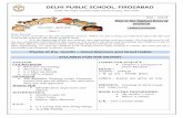 DELHI PUBLIC SCHOOL, FIROZABAD · Speaking Skills- Conversation(Introduce yourself)/ Public Speaking(Declamation, Presentations),Recitation(Storytelling) Reading Skills- Pronunciation,