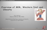 Department of Nutrition, Exercise and Sports, University of … · Department of Nutrition, Exercise and Overview of Milk, Western Diet and Obesity . Sports. 9 October 2014 Dias 1.