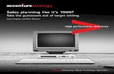 Sales Planning Like it's 1991?-Accenture...2 | Sales planning like it’s 1999? Take the guesswork out of target setting As much as business-to-business (B2B) sales leaders may not