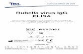 Rubella virus IgG ELISA · Rubella virus IgG ELISA (RE57081) ESPAÑOL VN 05072017 1 / 9 1. INTRODUCCIÓN El Rubelavirus es un virus de R.N.A. con envoltura de cadena simple que pertenece