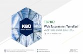 KBÜ Web Tasarımının Temelleri - elenium.NETDers Künyesi Not: Bu ders KBT113 kodlu ders ile birleştirilmiştir. 2 Ders Kodu TBP107 Ders Adı Web Tasarımının Temelleri T/U/L