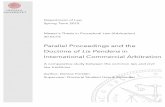 Parallel Proceedings and the Doctrine of Lis …813565/FULLTEXT01.pdfDepartment of Law Spring Term 2015 Master’s Thesis in Procedural Law (Arbitration) 30 ECTS Parallel Proceedings