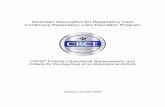 American Association for Respiratory Care Continuing Respiratory … · 2018-10-16 · • All areas addressed in the content matrix of the AE-C® credentialing examination developed