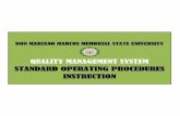 QUALITY MANAGEMENT SYSTEM MANUALdmmmsunlucorg.ipower.com/.../2019/06/DMMMSU-QMS-SOP... · Standard Operating Procedures DMMMSU-SOPI-OI INSTRUCTION By I .0 Purpose ... It is a form