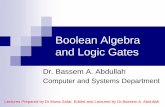Boolean Algebra and Logic Gatesmct.asu.edu.eg/uploads/1/4/0/8/14081679/03-boolean_algebra.pdf · means in terms of logic gates. Efficient implementation of Boolean functions is a