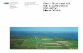 Soil Survey of St. Lawrence County, New York...General Soil Map The general soil map, which is the color map preceding the detailed soil maps, shows the survey area divided into groups