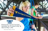 Parents and Family Guide to Fraternity & Sorority Life · leadership skills, have fun, contribute to the community, and/or establish life-long friendships. Fraternity and sorority