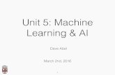 Unit 5: Machine Learning & AI · Midterm 2 ‣ In class, Monday ... 42 37 173 170 157 147 147 143 140 125 111 103 92 81 63 50 43 38 169 163 152 143 147 140 135 118 107 100 90 77 63