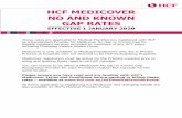 HCF MEDICOVER NO AND KNOWN GAP RATES · Medicover – No and Known Gap Schedule of Benefits Effective 1 January 2020 Page 2 MBS Item Number MBS Schedule Fee HCF Medicover 'No Gap'