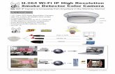 H.264 Wi-Fi IP High Resolution Smoke Detector Color Camera · Ip address 192.168.0.200 Subnet mask 255.255.255.0 Default gateway 192.168.0.1 After completing all of the steps above,