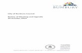 City of Bunbury Council Notice of Meeting and Agenda 29 ... and Minutes/Combined OCM... · conducting the election is to declare and give notice of the result in accordance with regulations,