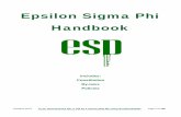 Epsilon Sigma Phi Handbook · PDF file Page 1 of 158. Epsilon Sigma Phi . Handbook . Includes: Constitution . By-laws . Policies . Updated 2018 If you download the file, it will be