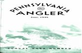 ^ANGLER* · tion to devouring their kind. In ... shallows of a rock-bedded central Pennsylvania stream as Micropterus Dolo-inien, the giant smallmouth bass, cruised ... The life story