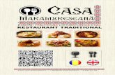 ::: office@casa …casa-maramureseana.ro/wp-content/uploads/2018/11/meniufinal28-iul2017.pdf( mamaliga , branza de burduf, carnati , jumari ) 18 LEI Pap with sour cheese and greaves
