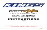VEHICLE RECOVERY ELECTRIC WINCH DOMIN8R SERIES … manuals/190619... · 2019-07-02 · vehicle recovery electric winch domin8r series v1.2 instructions please read and understand
