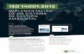 ISO 14001:2015ISO 14001:2015. El documento está disponible en inglés, francés, alemán, portugués y español en el sitio web de IAEG FASE 2: DESARROLLO DEL MARCO DE REFERENCIA