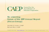Re-visioning: Future of the EPP Annual Report (Focus Group)/media/Files/caep/conferences-meetings/... · 2015-05-06 · in the EPP Annual Report for impact on student learning and