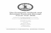 The Economic Outlook and Revenue Forecast …...The Economic Outlook and Revenue Forecast through Fiscal Year 2020 Prepared by the Virginia Department of Taxation for Review by the