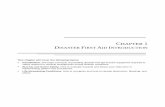 CHAPTER 1 DISASTER FIRST AID I - Kitsap Emergency Mgt 1st Aid_Chap 1.pdf · CHAPTER 1 . DISASTER FIRST AID INTRODUCTION. This chapter will cover the following topics: Introduction: