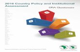 2016 Country Policy and Institutional · AFRICAN DEVELOPMENT BANK GROUP 3 Introduction The Country Policy and Institutional Assessment (CPIA) of the African Development Bank (AfDB)