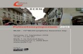 BERN - Krebsliga Ostschweiz · 2018-09-03 · Bern Programm/Themen Teilnehmer-Registrierung 12.00 - 13.00 Tagungseröffnung 13.00 Rosmarie Pfau, Präsidentin Lymphome.ch Referate