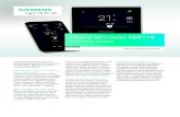Chytrý termostat RDS110 - assets.new.siemens.com · chytrý termostat analyzuje chování místnosti za méně než jeden den. Funkce Optimum Start Control stanoví ideální okamžik