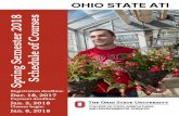 Spring Semester 2018 Schedule of Courses Semester...Degree Options Ohio State ATI, located in Wooster, Ohio, offers Associate of Applied Sci-ence and Associate of Science (the transfer