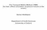 The Transport Matrix Method (TMM) (for fast, …pastglobalchanges.org/download/docs/working_groups/daps/...The Transport Matrix Method (TMM) (for fast, offline simulation of passive