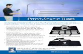 Pitot-Static tubeSAccurate Airspeed and Volume Flow Measurement - Ellipsoidal tipped pitot-static tubes are an accurate way to measure airspeed in ducts, stacks and for automatic calculation