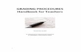 GRADING PROCEDURES Handbook for Teachers Procedures...English Grading Parameters: Grades 1-5 ... Special education students receiving instruction in the education curriculum are general