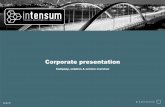 Corporate presentation - public.intensum.eupublic.intensum.eu/corporate/INTENSUM_CP.pdf · Financial Supply Chain Management Corporate Finance Management SAP Financials (FI/CO) SAP