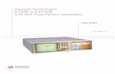 Keysight Technologies 81133A and 81134A 3.35 GHz Pulse Pattern Generators · 2019-12-04 · Pulse Pattern Generators provide programmable pulse periods from 15 MHz (66.6 ns) to 3.35