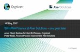 S/4HANA Finance at Aker Solutions –one year later -konomisjefens dag 10 mai 2017... · S/4HANA Finance at Aker Solutions –one year later Aksel Oland, Solution ... “Implementing