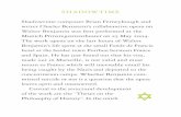 SHADOWTIME - Judiska Teatern · Shadowtime composer Brian Ferneyhough and writer Charles Bernstein’s collaborative opera on Walter Benjamin was ﬁrst performed at the Munich Prinzregententheater