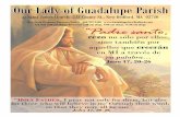 Our Lady of Guadalupe Parish - Amazon Web Services...Cursillo Prematrimonial: A todas las parejas que deseen casarse el domingo 30 de junio, 1:00-6:00 PM, será la charla prematrimonial