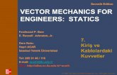 Seventh Edition VECTOR MECHANICS FOR ENGINEERS: STATICSkurtcebece/sta201-bolum7.pdf · Şekildeki ankastre kirişin kesme kuvveti ve eğilme momenti diyagramlarını çiziniz. VB