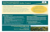 Funding Impact Brief #5: Bear Creek Riparian Buffer Project · 2019-09-25 · Funding Impact Brief #5: Bear Creek Riparian Buffer Project What did we learn? Riparian buffers: 1. Cut