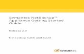 Symantec NetBackup Appliance Getting Started Guideeval.symantec.com/mktginfo/enterprise/fact_sheets/... · NIC2 (eth1) Corporate network connection Note: The number of expansion card