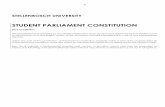 STUDENT PARLIAMENT CONSTITUTION - sun.ac.za · STUDENT PARLIAMENT CONSTITUTION 2013 Constitution This Constitution was adopted by the Student Parliament on xx xxx 2013 and approved