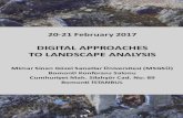 DIGITAL APPROACHES TO LANDSCAPE ANALYSIS...evaluation of digital approaches to landscape analysis. The discussion topics include concepts such as paperless archaeology, archaeology