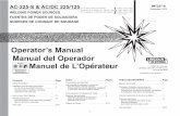 Operato s Manual Manual del Operador Manuel de L Lea y entienda los siguientes mensajes de seguridad