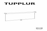 TUPPLUR - IKEA · S obzirom na različite vrste zidova, vijci za pričvršćivanje na zid nisu priloženi. Za savjet o odgovarajućim vijcima kontakti-rajte svoju lokalnu specijaliziranu