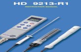 HD 9213-R1 · ENGLISH – 33 – GENERAL INFORMATION The HD 9213-R1 is normally supplied with the combined 4-electrode and temperature probe SPT13. The cell measurement area is bounded